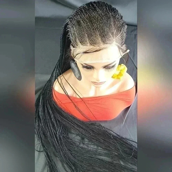 🔥 100% Handmade Long Braided Wig – Luxury  Jet Black Long 🔥 - Picture 7 of 17